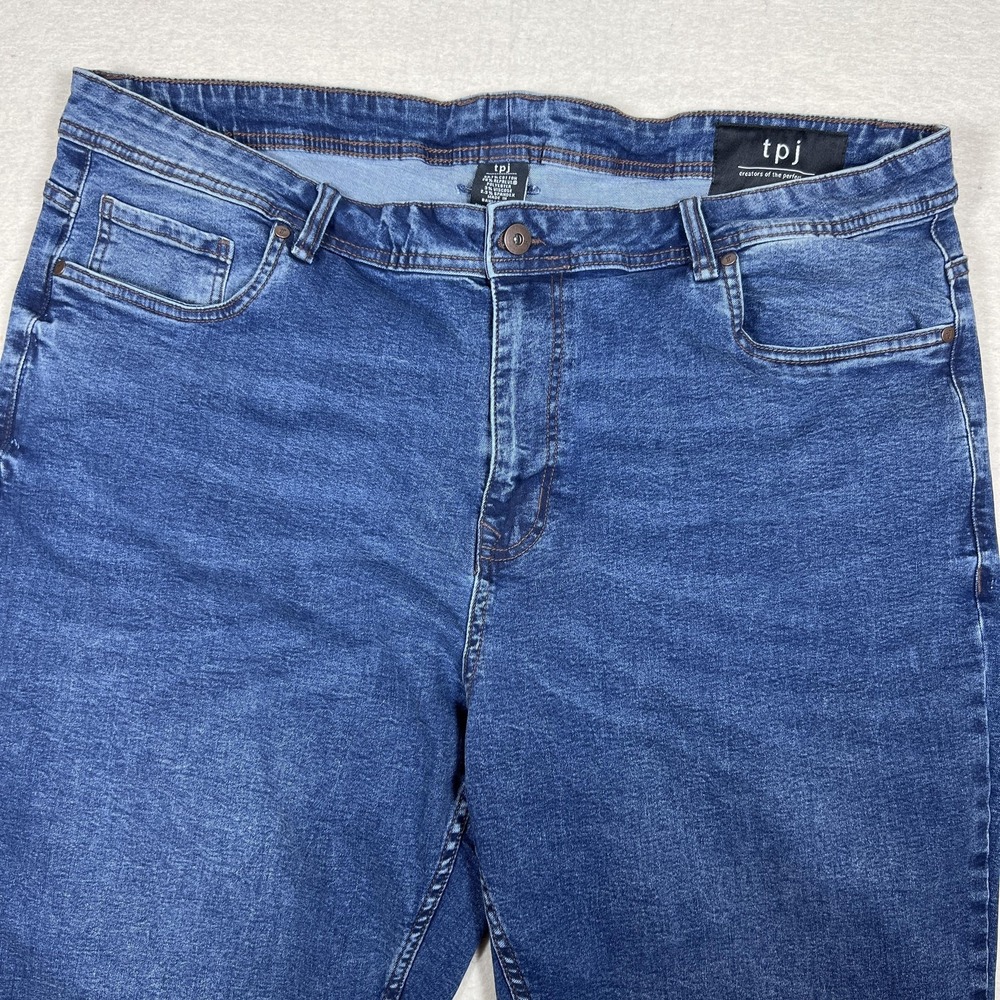 The Perfect‎ Jean NYC Jeans Mens 42x34 Blue Athletic Fit Straight Stretch Denim